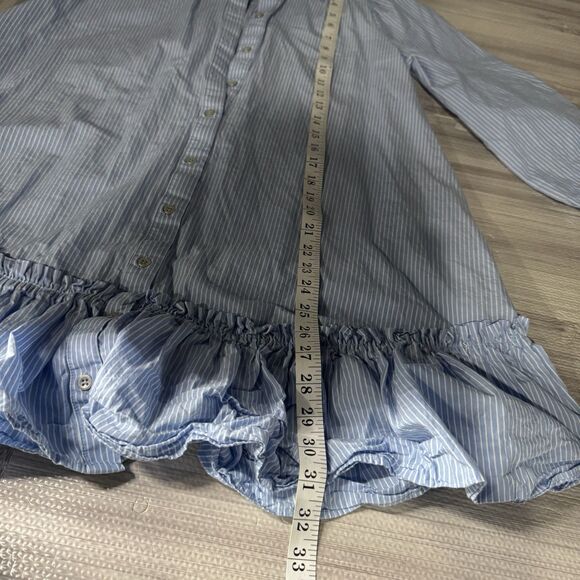 Maeve Anthropologie Sally Tunic Dress Women’s S Blue Striped Coastal Preppy - Picture 9 of 9